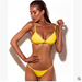 Color-Yellow-Women Split Solid Color Bikini Swimsuit Sexy Bikini-Fancey Boutique