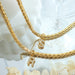 Brass Inlaid Zircon Letter Pendant Necklace-Fancey Boutique