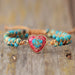 Handmade Heart Shape Natural Stone Bracelet-Fancey Boutique