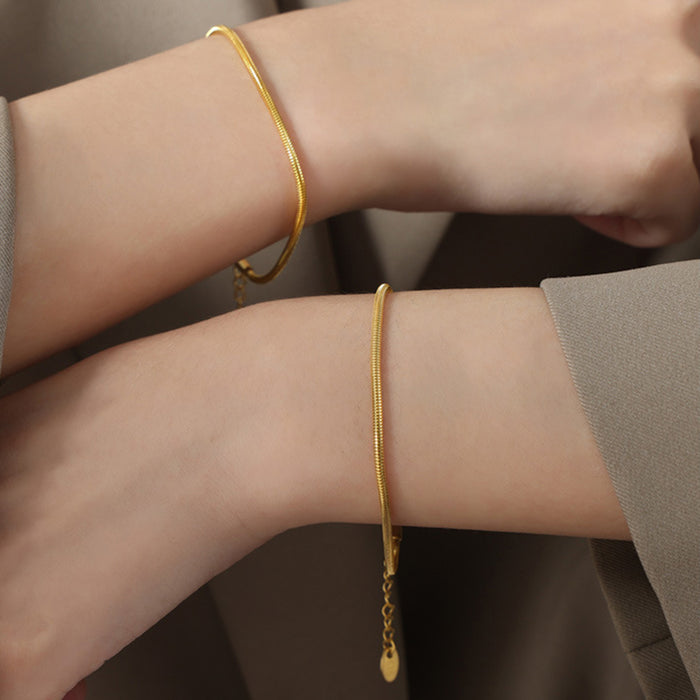 18K Gold-Plated Minimalist Bracelet-One Size-Fancey Boutique