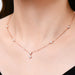 Moissanite 925 Sterling Silver Necklace-One Size-Fancey Boutique