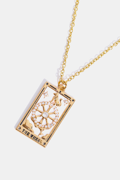 Tarot Card Pendant Stainless Steel Necklace-Fancey Boutique