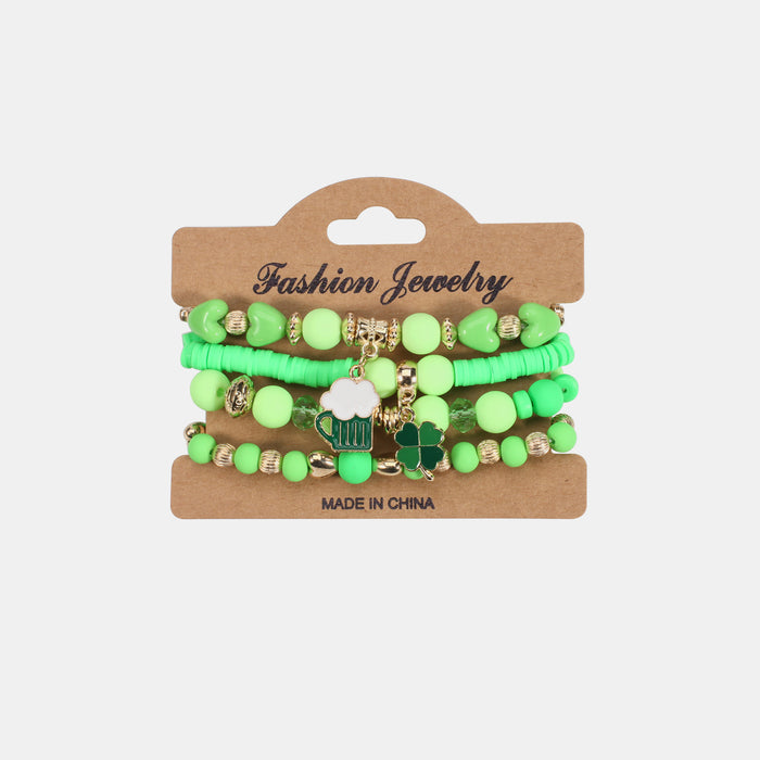 Beaded Soft Pottery Charm Bracelet-One Size-Fancey Boutique