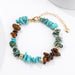 Turquoise & Natural Stone Bracelet-One Size-Fancey Boutique