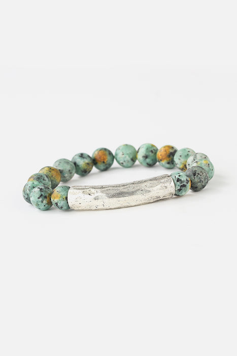 Natural Stone Beaded Bracelet-One Size-Fancey Boutique