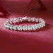 24 Carat Moissanite 925 Sterling Silver Heart Bracelet-One Size-Fancey Boutique