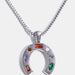 Inlaid Zircon Pendant Stainless Steel Necklace-Fancey Boutique