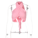 Color-Pink-Criss Cross Women Clothing Nightclub Sexy cropped Halter Bottoming Tube Women Vest-Fancey Boutique