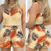 New Women Clothes Printed Overall Dress Set Shorts-Fancey Boutique