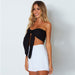 Color-Black-Summer Sexy Lace Club Tank Top-Fancey Boutique