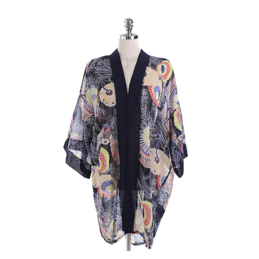 Pineapple Travel All Match Beach Sun Protection Cardigan Blouse-Chrysanthemum-Fancey Boutique