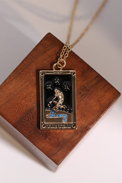 Tarot Card Pendant Stainless Steel Necklace-Fancey Boutique