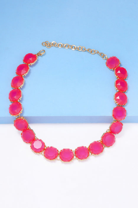 Zinc Alloy Resin Necklace-Fancey Boutique