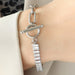 Zircon Titanium Steel Closure Bracelet-Fancey Boutique