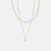 Double-Layered Freshwater Pearl Necklace-One Size-Fancey Boutique