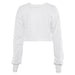 Color-White-Spring Summer Women Clothing Street Shooting Irregular Asymmetric Solid Color Long Sleeved Sweater-Fancey Boutique