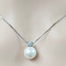 Freshwater Pearl 925 Sterling Silver Necklace-One Size-Fancey Boutique