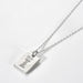 Inlaid Zircon Rectangle Pendant Necklace-Fancey Boutique