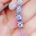 5 Carat Moissanite Lobster Clasp Bracelet-One Size-Fancey Boutique