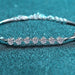Moissanite 925 Sterling Silver Bracelet-One Size-Fancey Boutique