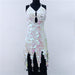 Color-Glow Colors-Trendy Big Brand Beaded Dress Nightclub Performance Clothes-Fancey Boutique