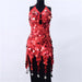 Color-Red-Trendy Big Brand Beaded Dress Nightclub Performance Clothes-Fancey Boutique