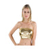 Color-Gold-Women Clothes Nightclub Stage Wear Chest-Wrapped Patent Leather Solid Color Tube-Top Bottoming Shirt Performance Wear-Fancey Boutique