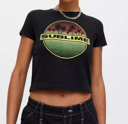 Spring New Sunset Beach Coconut Print Casual Cotton T-shirt Graphic-Fancey Boutique