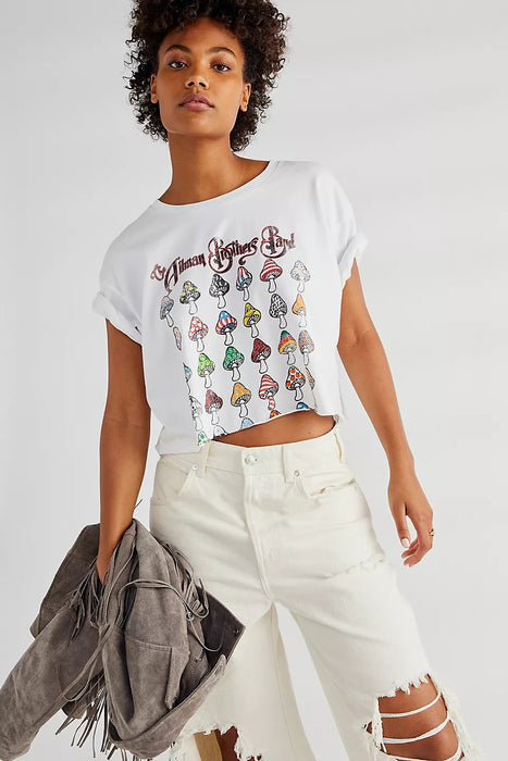 Spring New Women Printed T shirt Top-Fancey Boutique