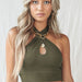 Factory Direct Summer Sexy Halter Backless Women Vest Ultra Short Cropped Top Base-Fancey Boutique