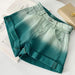Color-Green-Summer Gradient Denim Shorts Women Jeans-Fancey Boutique