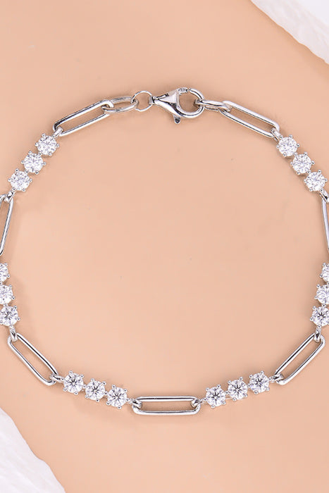 1.8 Carat Moissanite 925 Sterling Silver Bracelet-Fancey Boutique