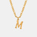 Titanium Steel Letter Pendant Necklace-One Size-Fancey Boutique