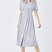 Color-Gray-Season Three-Dimensional Cut Slimming Elegant Comfortable Young Dress Intellectual Simple-Fancey Boutique