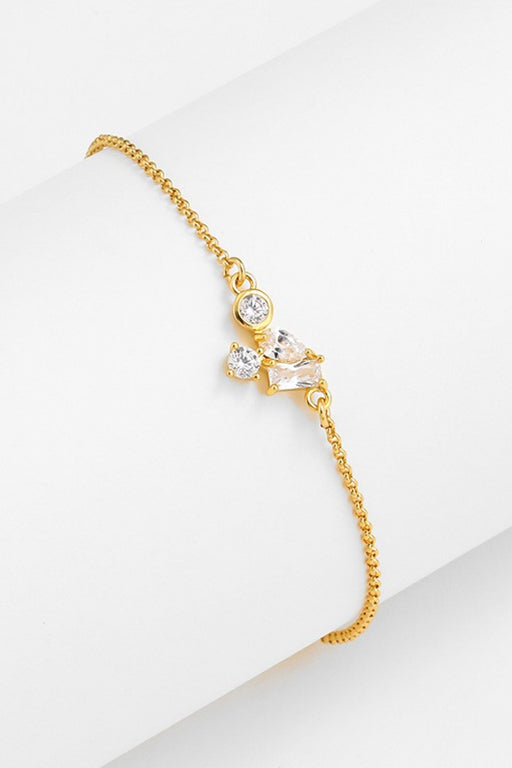 18K Gold Plated Zircon Bracelet-One Size-Fancey Boutique