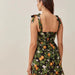 Floral Print Ruffled Hem Mini Slim Fit French Dress Summer-Fancey Boutique