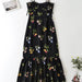 Spring Women Floral Plants Floral Print Slit Strap Dress-Fancey Boutique