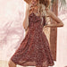 Summer Floral Strap Dress Sexy Backless Slim Women Dress-Fancey Boutique
