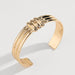 Gold-Plated Alloy Cuff Bracelet-Fancey Boutique