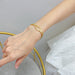 Gold-Plated Inlaid Zircon Bracelet-One Size-Fancey Boutique