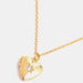 Zircon Heart Shape 14K Gold-Plated Pendant Necklace-Fancey Boutique