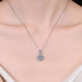 1 Carat Moissanite 925 Sterling Silver Necklace-One Size-Fancey Boutique