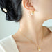 Titanium Steel Bow & Bead Pendant Necklace-One Size-Fancey Boutique