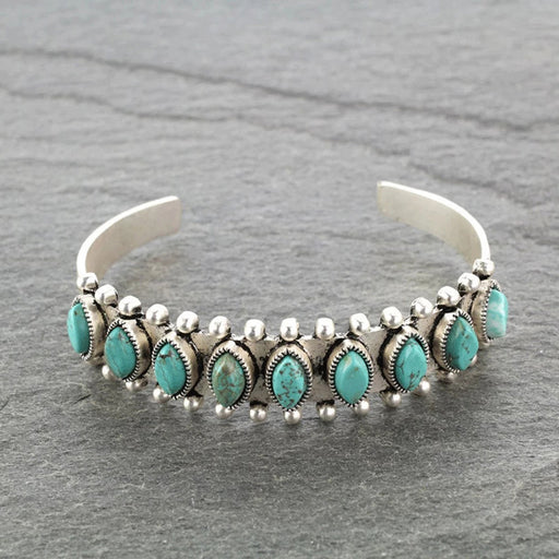 Turquoise Open Bracelet-One Size-Fancey Boutique