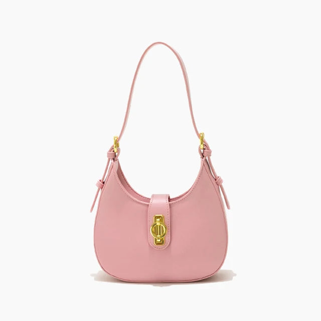 New Stylish Women Half Moon Shoulder Bags High Quality PU Leather Phone Purse Small Tote Handbag Female Crossbody Bag-Fancey Boutique
