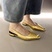 Flats Sandals Elegant Women Shoes Female Footwear Shallow Fashion Metal Slides Ladies Sandals Shoes-Fancey Boutique