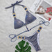Color-Blue-Sexy Crystal Diamond Bikini Strap Women Split Swimsuit Beach Swimsuit-Fancey Boutique