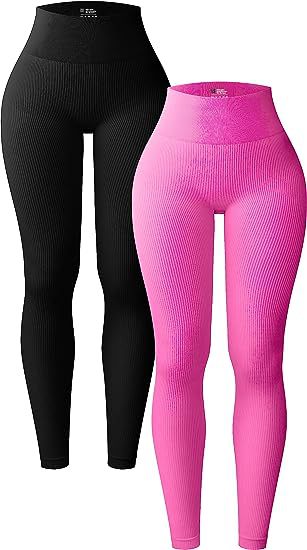 Color-Glittering Powder-Women Pants Yoga Leggings Workout High Waist Workout Pants Trousers-Fancey Boutique