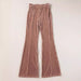 Solid Color High Waist Flared Pants Women Autumn Winter Corduroy Wide Leg Casual Pants Women-Fancey Boutique