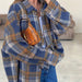 Women Wear Autumn Plaid Long Sleeved Shirt Women Casual All Matching Loose Plaid Shirt-Fancey Boutique